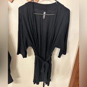 Ambrielle Black Sleepwear Robe